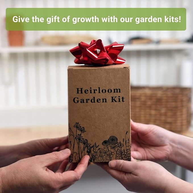 Sow Right Seeds - Heirloom Medicinal Garden Seeds Growing Kit - 5 Medicinal Varieties - Pots & Potting Soil - Grow Herbal Teas with Non-GMO Packets of Lavender, Chamomile, & Echinacea - Wonderful Gift