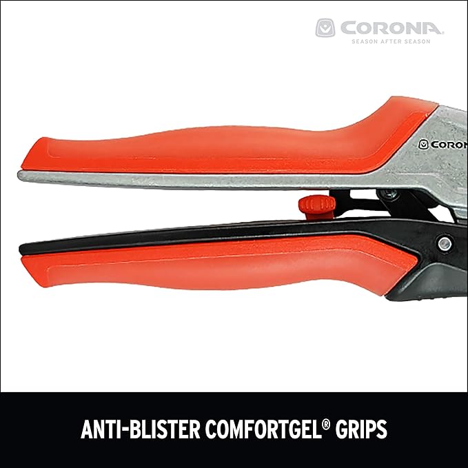 Corona RP 4224D RatchetCUT Rachet Hand Pruner - 3/4 inch Cut Capacity Stem and Branch Garden Shears, Red