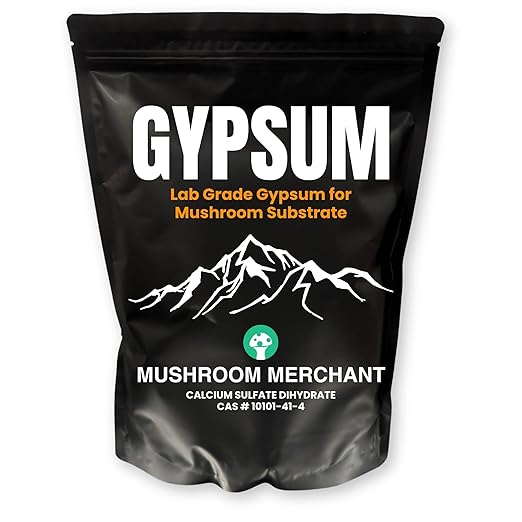 Gypsum Powder for Mushroom Substrate | Lab Grade | Packed in a HEPA-Filtered Facility | Highly Soluble for Growing Mushrooms | Ultra Fine | Soil Conditioner | (Calcium Sulfate Dihydrate)