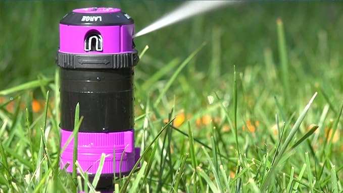 Dramm ColorStorm Gear Drive Sprinkler on Heavy Duty,Durable Metal Base, 4 Patterns, Ideal for Small, Medium & Large Areas with Pass Through Feature, Blue, 40 Foot Diameter