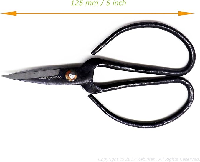 Kebinfen® Bonsai Tree Pruning Trimming Starter Tool Kit - Pruning Scissors, Bonsai Scissors for Bud & Leaves Trimmer, Bamboo Rake - Set of 3