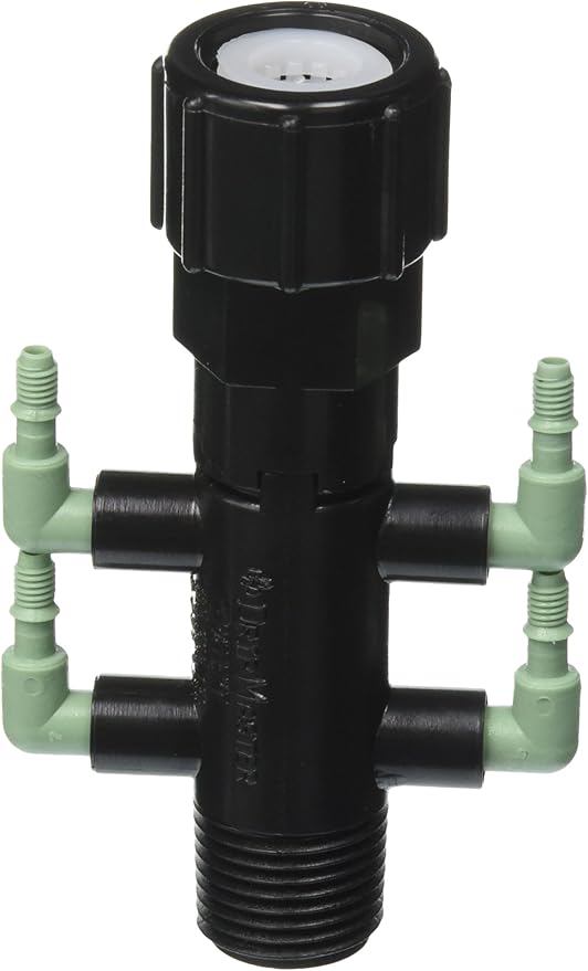 Orbit 67060 Quad Riser Adapter Manifold Full-Flow, Black (Pack of 2)