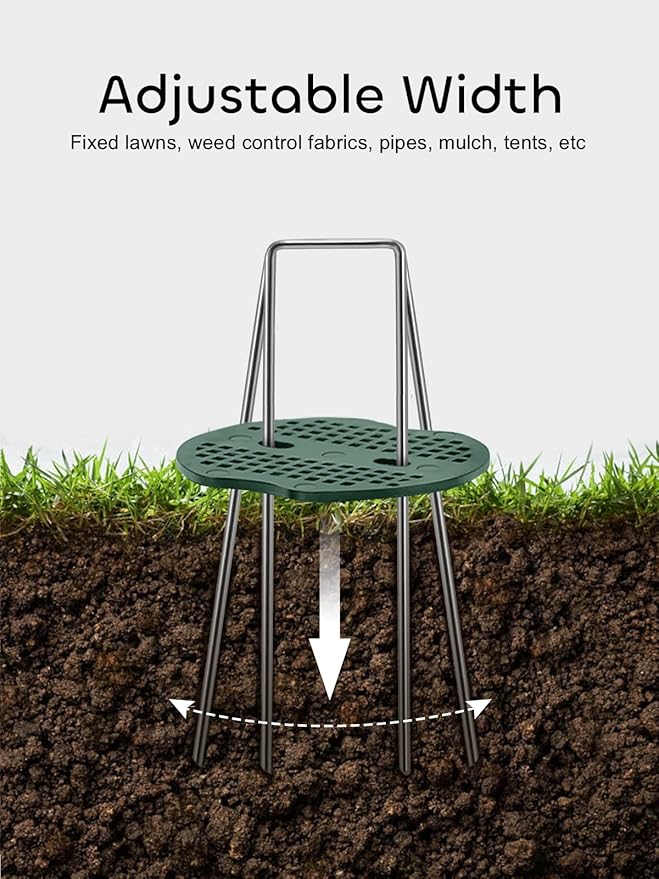GROWNEER 100 Pack Galvanized Landscape Staples 6 inch 11 Gauge Garden Staples and 100 Pack Gasket U-Shaped Tent Stakes SOD Pins Yard Stakes for Securing Weed Fabric Barrier Ground Cover Fence