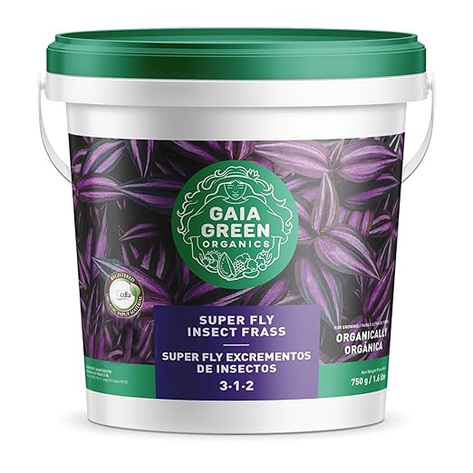 GAIA GREEN Organics 750 Grams Super Fly Insect Frass Natural Soil Nutrients for Gardening Vegetables, Fruits, and Flowering Plants