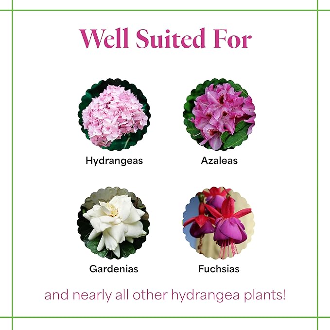 Grow More Hydrangea Blueing Formula - 2lb of USA-Made Soil Acidifier for Hydrangeas, Azaleas, Gardenias, & Many More - Contains Aluminum Sulfate That Enhances Color Change for Soil and Potted Plants
