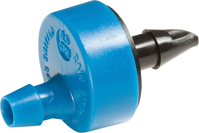 Rain Bird SW05-10PS Drip Irrigation Spot Watering Dripper/Emitter, 0.5 (1/2) Gallon Per Hour, 10-Pack & SW10-30PS Drip Irrigation Spot Watering Dripper/Emitter, 1 Gallon Per Hour, 30-Pack