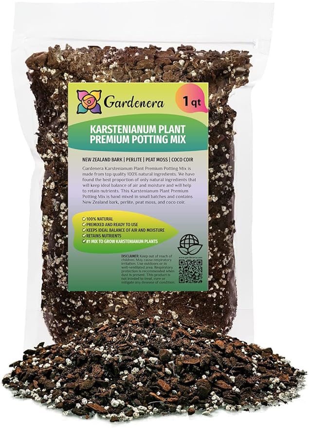 Premium Monstera Karstenianum Planting Mix - Promotes Steady Growth and Lush Foliage for Monstera Peru Plants - 1 Quant