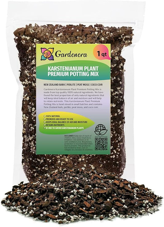Premium Monstera Karstenianum Planting Mix - Promotes Steady Growth and Lush Foliage for Monstera Peru Plants - 1 Quant