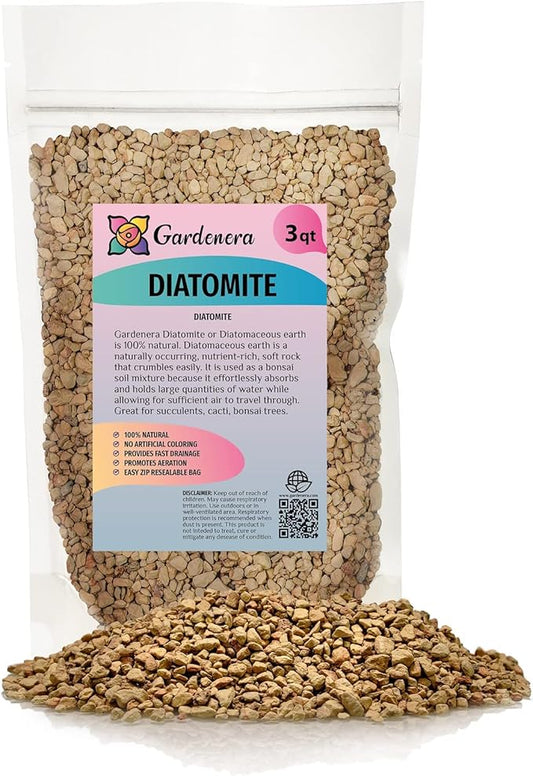 Diatomaceous Earth Soil Additive | Aids Drainage | Creates Soil Structure for Roots - (3 Quart Bag)