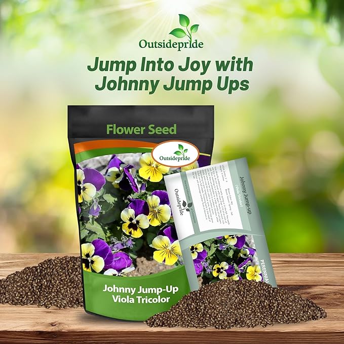 Outsidepride 5000 Seeds Perennial Viola Johnny Jump Up Flower Seeds for Planting