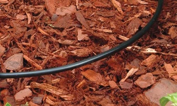 Rain Bird T22-50S Drip Irrigation 1/4" Blank Distribution Tubing, 50' Roll, Black