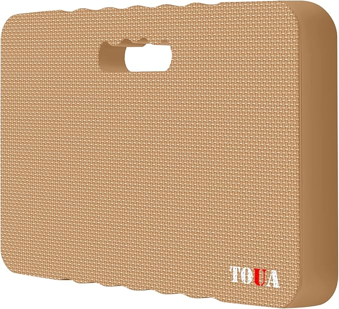 Kneeling Pad Thick Extra Large High Density Foam Comfort Kneeling Pad for Work Gardening Yoga Exercise Garden Knee Pad Beige, 1 pack