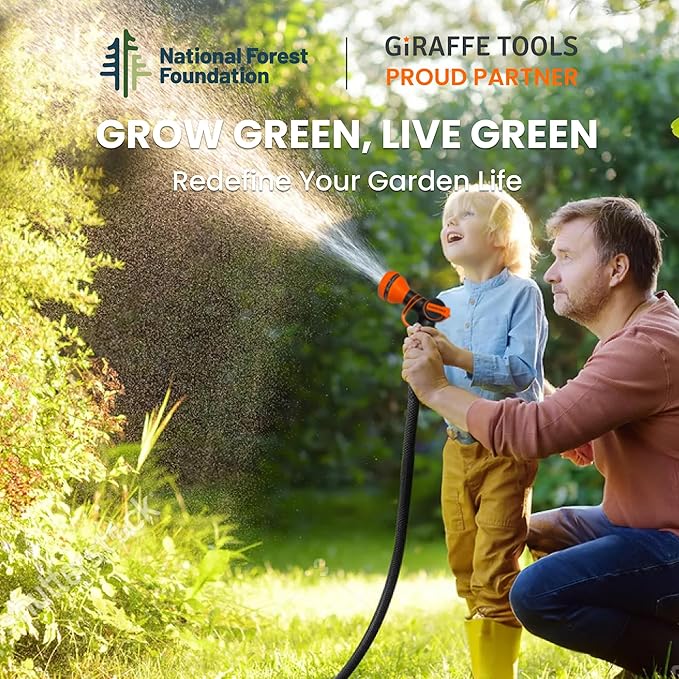 Giraffe Tools Leader Hose 10ft x 5/8", Short Water Hose Heavy Duty for Hose Reel, Lightweight, Flexible with Double Female Fittings