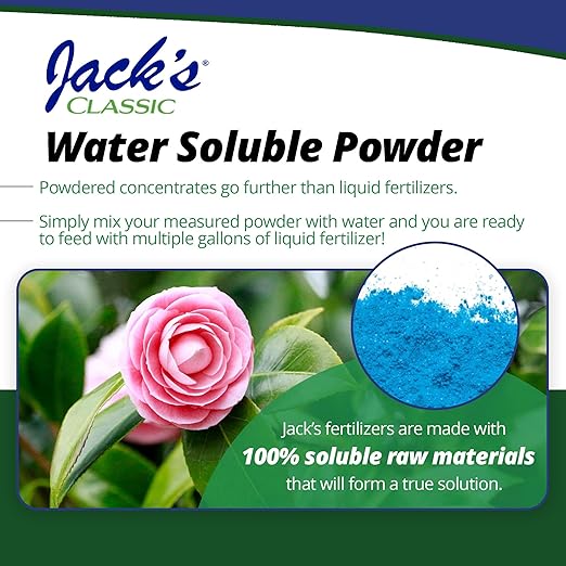 Jack's Classic 17-6-6 Acid Special Water-Soluble Fertilizer with Micronutrients to Promote Vegetative Growth and Blooms in Acid Loving Plants, 1.5lbs