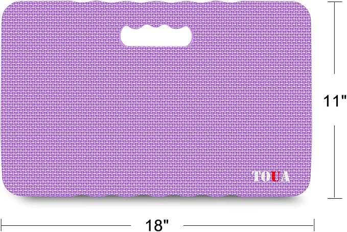Kneeling Pad Thick Extra Large High Density Foam Comfort Kneeling Pad for Work Gardening Yoga Exercise Garden Knee Pad Purple, 1 Pack
