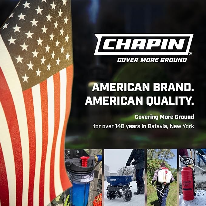 Chapin 4982: Wheeled Impact Sprinkler, 360 Degree Automatic Impact Sprinkler with Wheeled Base for Medium to Large Gardens and Lawns, Up to 85 ft Coverage Area, Lawn Sprinkler