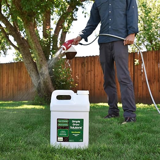 Micronutrient Booster- Complete Plant & Turf Nutrients- Simple Grow Solutions- Garden & Lawn Fertilizer- Grower, Gardener- Liquid Food for Grass, Tomatoes, Flowers, Vegetables (2.5 Gallon)