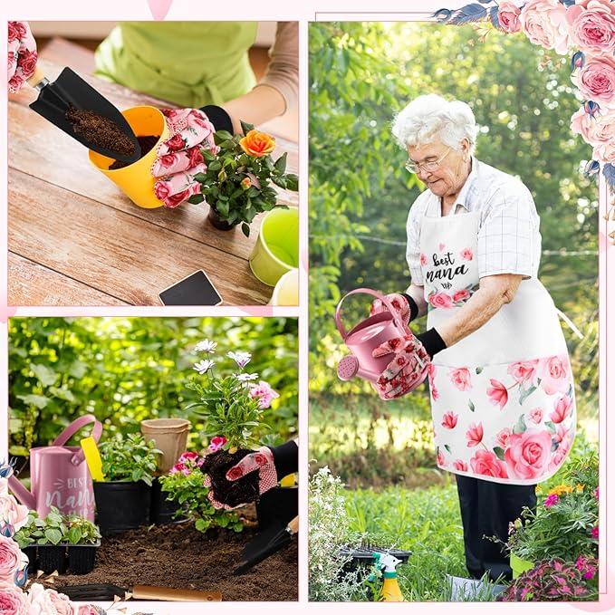 Christmas Gardening Gifts for Nana, Grandmother, Gardening Gifts for Plant Lover, Best Nana Ever Garden Tool Set Gift