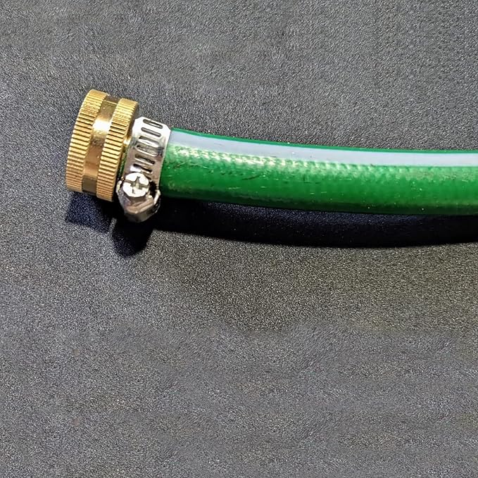 10Pcs 1/2" Barb x 3/4" Female GHT Thread Swivel Brass Garden Water Hose Pipe Connector Copper Fitting with Stainless Clamp House/Boat/Lawn/Power Wash/Irrigation