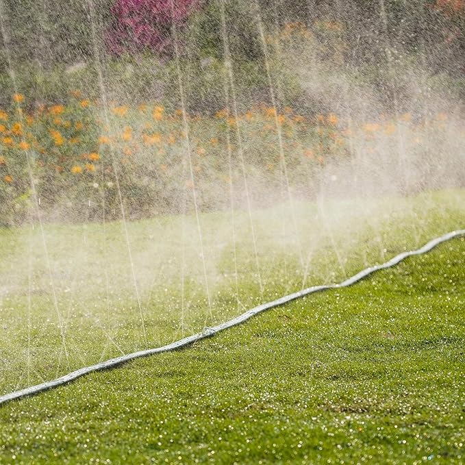 Sprinkler Soaker Hose 25ft 2Pack for Garden Lawn, Watering Hose with Holes, High-Efficiency Water-Saving Garden Irrigation System, Drip Hose Sprinkler