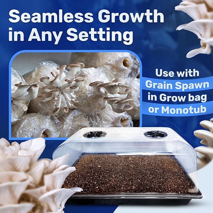 Surfin' Spores Dry Mushroom Substrate Mix | Produces 10 Pounds of Pasteurized Substrate | CVG Mix (Coco Coir, Vermiculite, Gypsum)