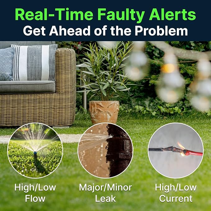 ImoLaza ET Master 4th Gen Smart Sprinkler Controller: Upgraded 4-Zone WiFi Irrigation Controller with Automated Watering, App Control, Smart Weather Skips and Fault Alerts