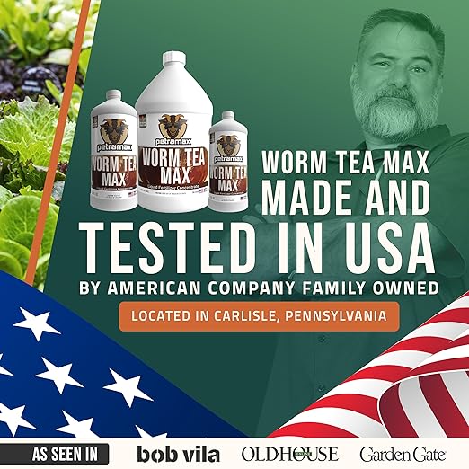 Worm Tea for Gardening Soil, Worm Tea Fertilizer Liquid - Worm Castings, Earthworm Casting Manure Fertilizer - Earthworm Tea Worm Castings - PetraTools Worm Casting Concentrate (32 oz)