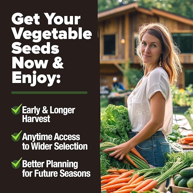 15 Heirloom Vegetable Seeds - Survival Bugout Seeds and Essential Emergency Prepper Gear - Non GMO Vegetable Seeds for Planting Home Garden Pack