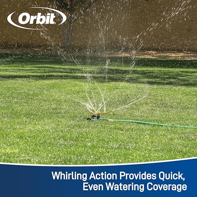 3-Arm Metal Sprinkler with Wheel Base (2-Pack 3-Arm Metal Sprinkler)