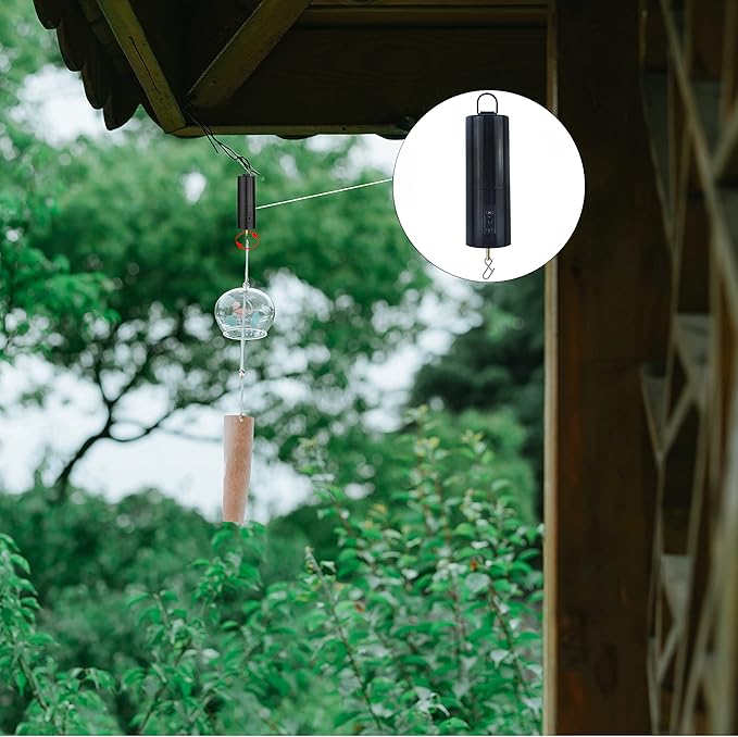 2 Pack Wind Spinner Motor Hanging Display Motor Battery Operated 20 RPM Rotating Motor Multi-Purposes for Wind Spinner Mobile Yard Decor Hanging Ornament Outdoor Sculptures-Medium Speed (2 Pcs Black)