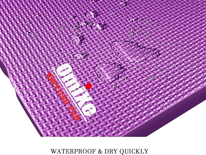 Extra Thick Kneeling Pad Comfy Foam Kneeler Mat Garden Knee Pad Cushion for Gardening Planting Yard Work Prayer Yoga Mechanic Exercise Workout Baby Bath 18 x 11 x 1.5 Inch Large Purple 2 Pack