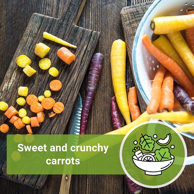 Sow Right Seeds - Rainbow Mix Carrot Seed for Planting - Non-GMO Heirloom Packet with Instructions to Plant a Home Vegetable Garden - Orange, Red, Purple, White Variety Mix for Colorful Harvest (2)