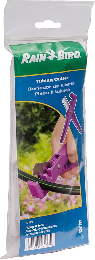 Rain Bird TC/1PKS Drip Irrigation Tubing Cutter, Cuts All Sizes of Drip Tubing up to 3/4”,Purple
