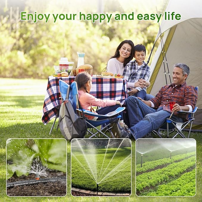 Digital Sprinkler Timer for Garden Hose Watering, Battery Powered Hose Timer with Rain Delay, Manual, Automatic Watering System, Outdoor Programmable Water Timer Irrigation Timer