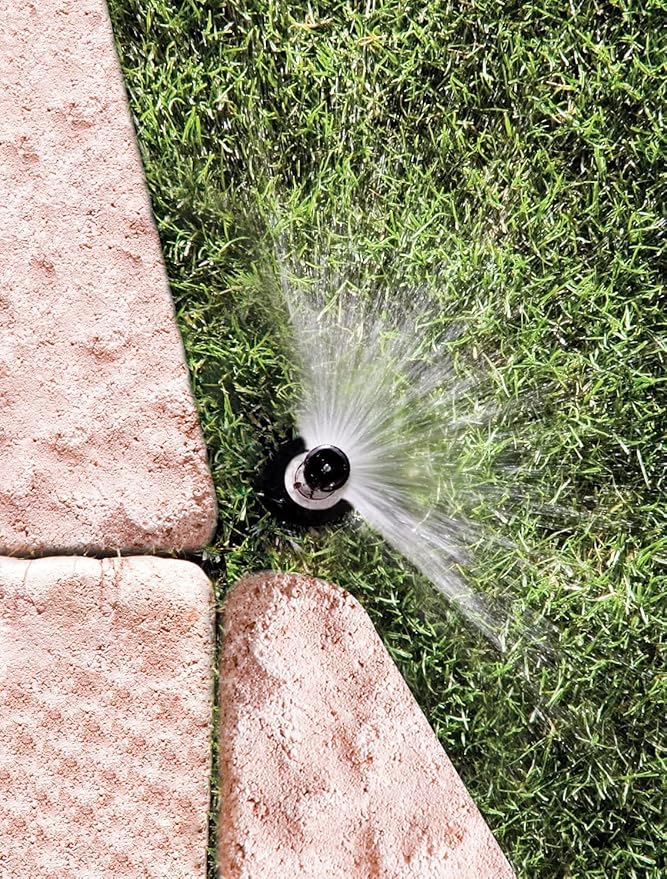Rain Bird 8AP Adjustable Pattern Spray Nozzle, Adjustable 0° - 360° Pattern, 6' - 8' Spray Distance (Pack of 2)