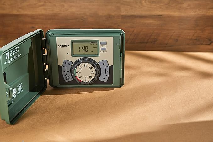 Orbit 57899 9-Station Outdoor Swing Panel Sprinkler System Timer,Black