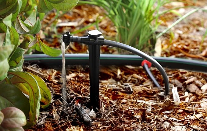 Rain Bird CVD2010PKXS Drip Irrigation Dripper/Emitter with Built-In Check Valve, 2 Gallon Per Hour, 10-Pack,Black/Green