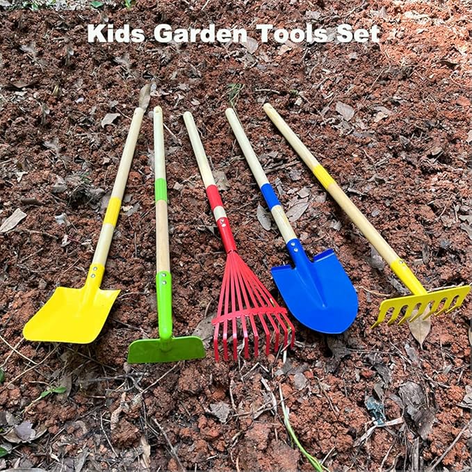 Mini Garden Tools- Kids Gardening & Lawn Care Hand Tools/Small Patio, Lawn & Garden Tools Set (Leaf rake)