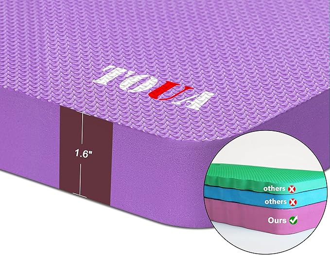 Kneeling Pad Thick Extra Large High Density Foam Comfort Kneeling Pad for Work Gardening Yoga Exercise Garden Knee Pad Purple, 1 Pack