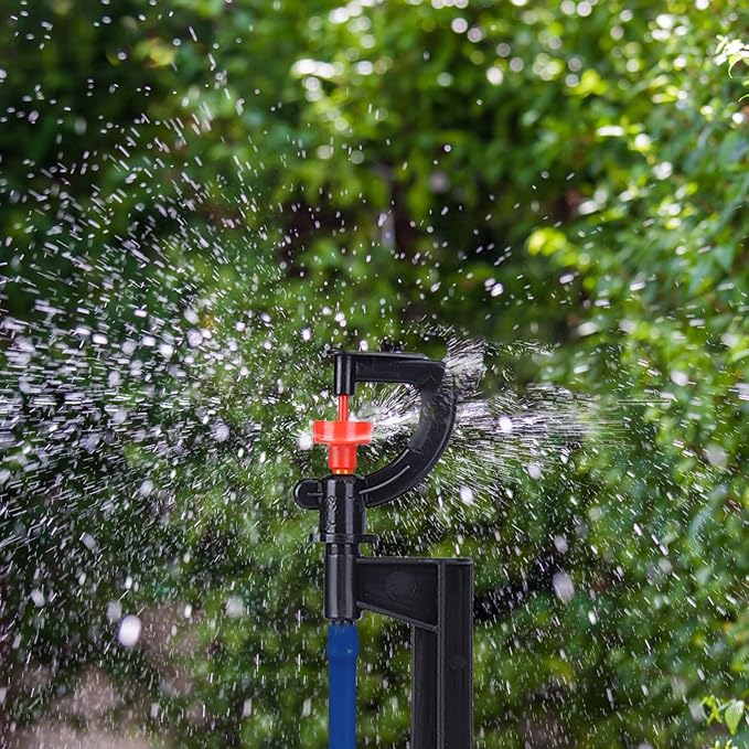 Watering Sprayer, 20pcs G‑Type 360 Degree Rotation Sprinkler Watering Spray Nozzle Gardening Lawn Micro-Sprayers System