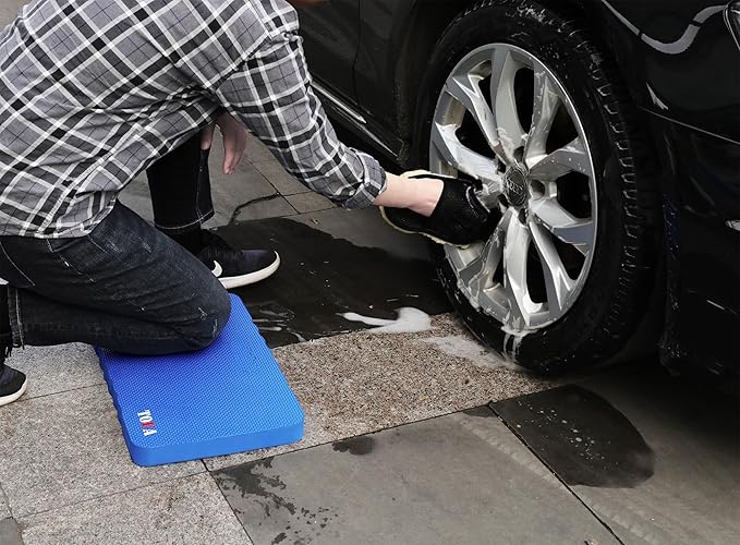 Garden Kneeling Pad, Kneeling Mat for Gardening, Bath Kneeler for Baby Bath, Large Support Knee 17.8x11x1.5 Thick High Density Foam Protective Knee, Knee Pads for Gardening, Planting 2 Pack