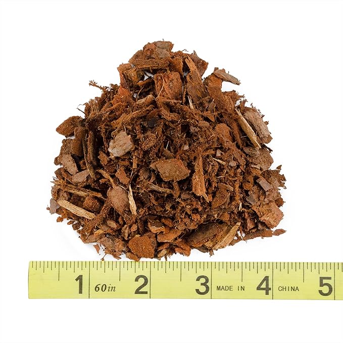 100% Natural Pine Bark Mulch Nuggets (10 Quarts), Small Mulch Chips for Indoor/Outdoor Container Gardening, Ideal for Soil Supplement, Houseplant Mulch, and Terrariums