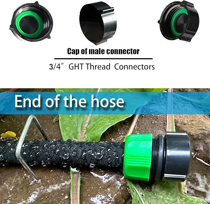 AMRITA Fitings for 1/2" Soaker Hose and Garden Hose, Female Connector& Male Connector &Valves & Straight Connectors.(Fittings)