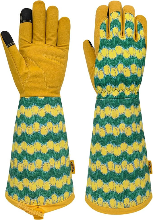 Gardening Gloves for Women and Men, Thorn Proof&Puncture Resistance Garden Gloves,Gauntlet Gloves,Gifts