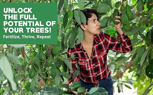 6-4-6 Avocado and Citrus Tree Professional Fertilizer Plant Food for Outdoor/Indoor Gardening; Quick-Release Nitrogen Fertilizer; Orange, Lime, Avocado and Lemon Tree Fertilizer (5 QUARTS)