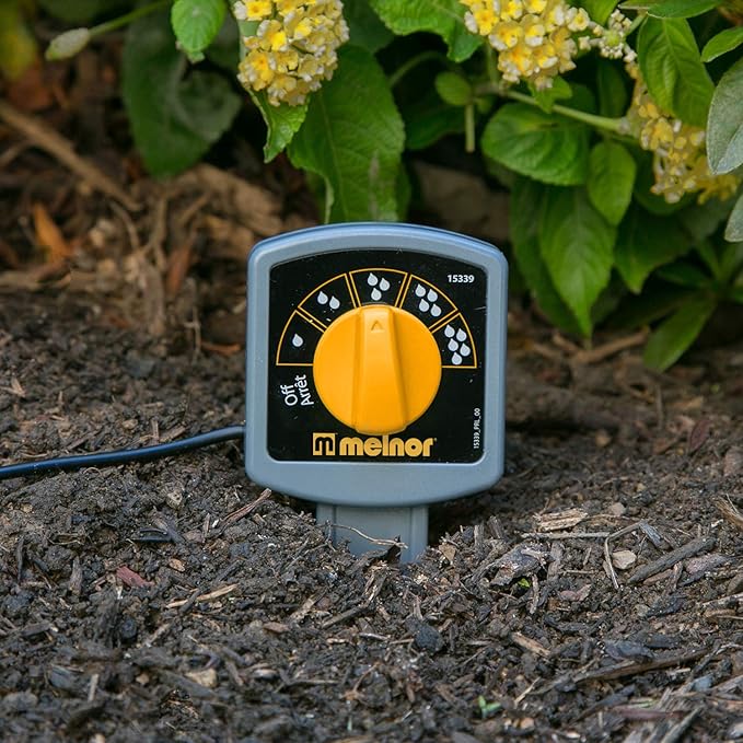 Melnor 65099-AMZ HydroLogic 1-Zone Digital Water Timer with Moisture Sensor Amazon Bundle, Timer & Moisture Set