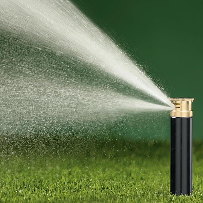 Orbit 54521 Professional Pop-Up Spray Head Sprinkler with Brass Nozzle, 4" Quarter Spray