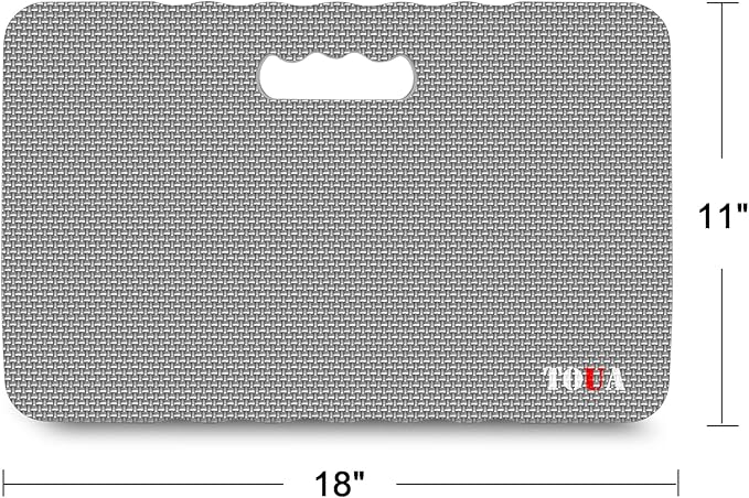 Kneeling Pad Thick Extra Large High Density Foam Comfort Kneeling Pad for Work Gardening Yoga Exercise Garden Knee Pad Gray, 1 Pack