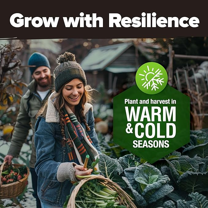 HOME GROWN 55 Vegetable Seeds Pack | Spring, Fall, Winter Heirloom Vegetables | Non-GMO Garden Survival Seed Vault - Prepper Gear Supplies | Gifts for Men Women Gardeners