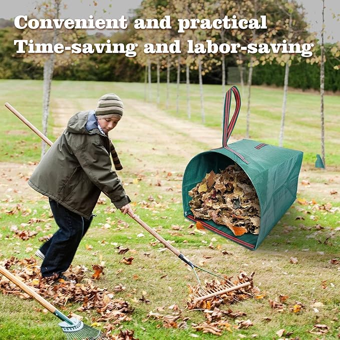 Leaf Collector,Reusable Yard Waste Bags 3 PACK,40 Gallons Leaf Bag Holder,Collapsible Garden Bags, Reuseable Heavy Duty Lawn and Leaf Bags, Yard Garden Bags for Leaves Lawn Grass Clippings